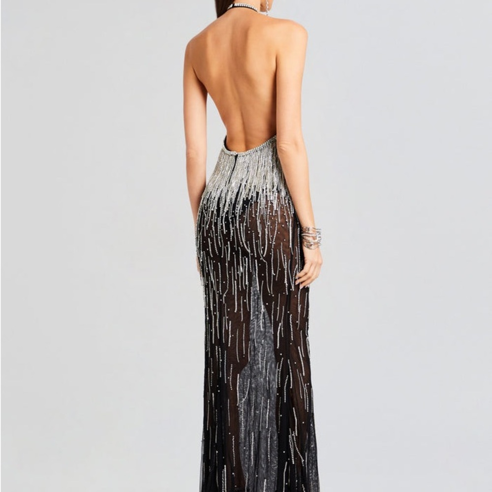 RETROFETE BELLE EMBELLISHED FRINGE DRESS NWT - Picture 4 of 16